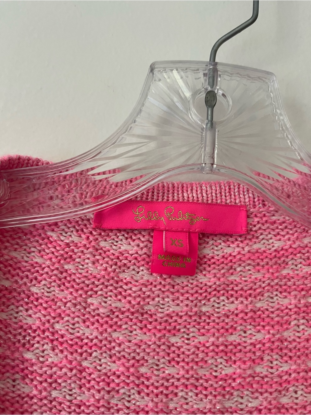 Lilly Pulitzer Kienna Cardigan Sweater Pink Knit XS Preppy Coastal Lady Jacket - Picture 7 of 11